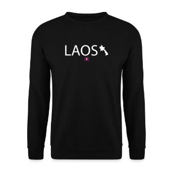 Island of Laos Holiday - Unisex Sweatshirt - black - Front - Alina (178cm) & Michal (187cm)
