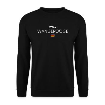 Wangerooge Urlaub - Unisex Pullover - Schwarz - Vorne - Alina (178cm) & Michal (187cm)