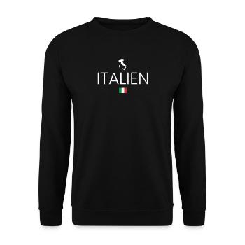 Italien Urlaub - Unisex Pullover - Schwarz - Vorne - Alina (178cm) & Michal (187cm)