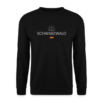 Schwarzwald Urlaub - Unisex Pullover - Schwarz - Vorne - Alina (178cm) & Michal (187cm)