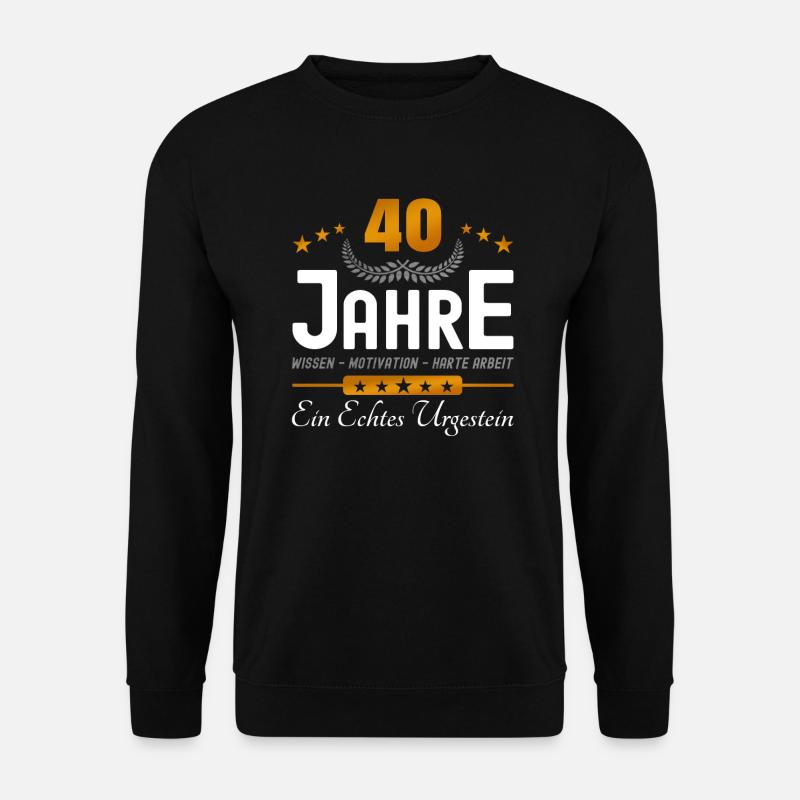 40. Jubiläum - Firmenjubiläum - Unisex Pullover - Schwarz