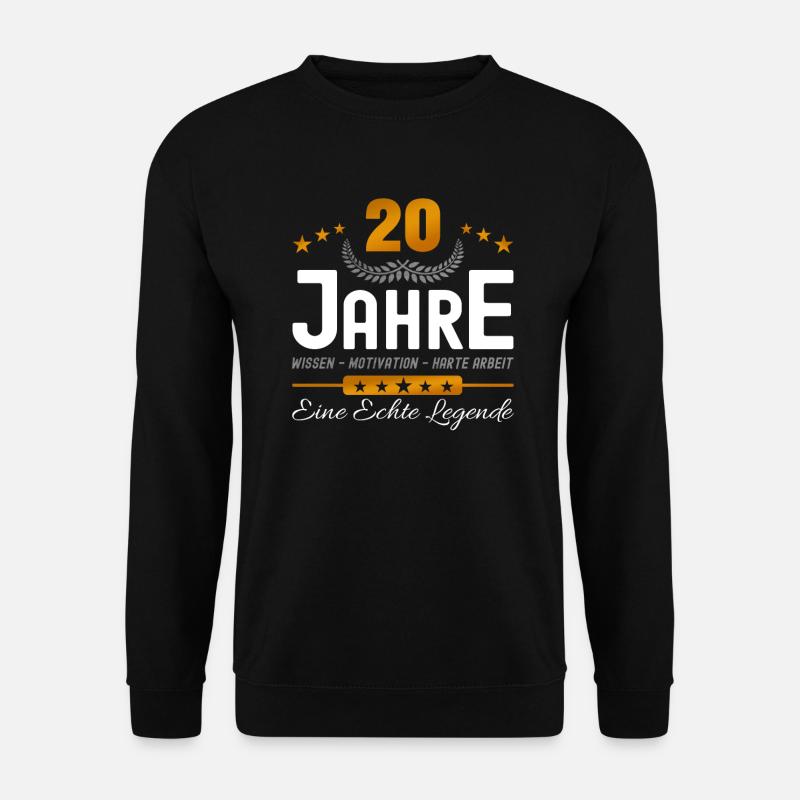 20. Jubiläum - Firmenjubiläum - Unisex Pullover - Schwarz