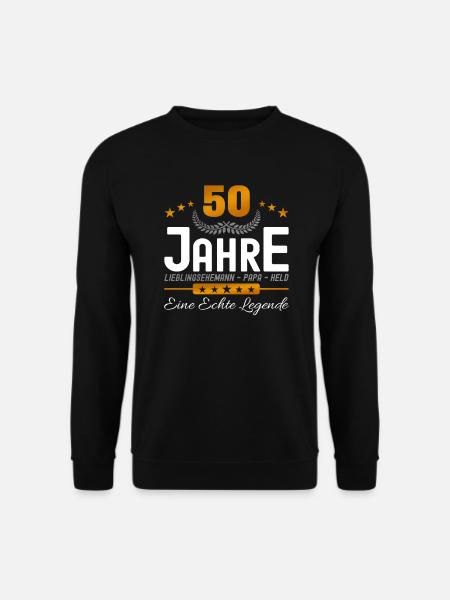 50 Jahre Lieblingsehemann - Unisex Pullover - Schwarz