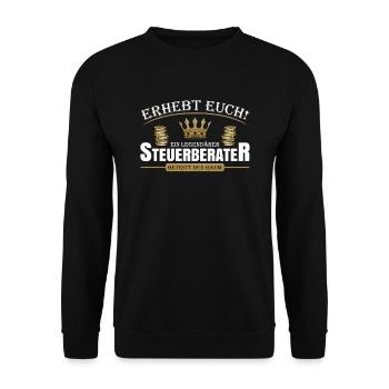 Steuerberater - Unisex Pullover - Schwarz - Vorne - Alina (178cm) & Michal (187cm)