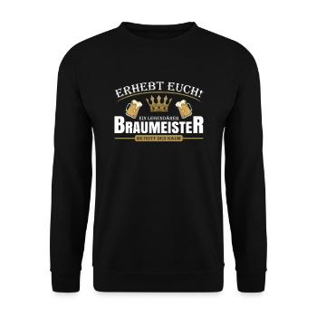 Braumeister - Unisex Pullover - Schwarz - Vorne - Alina (178cm) & Michal (187cm)