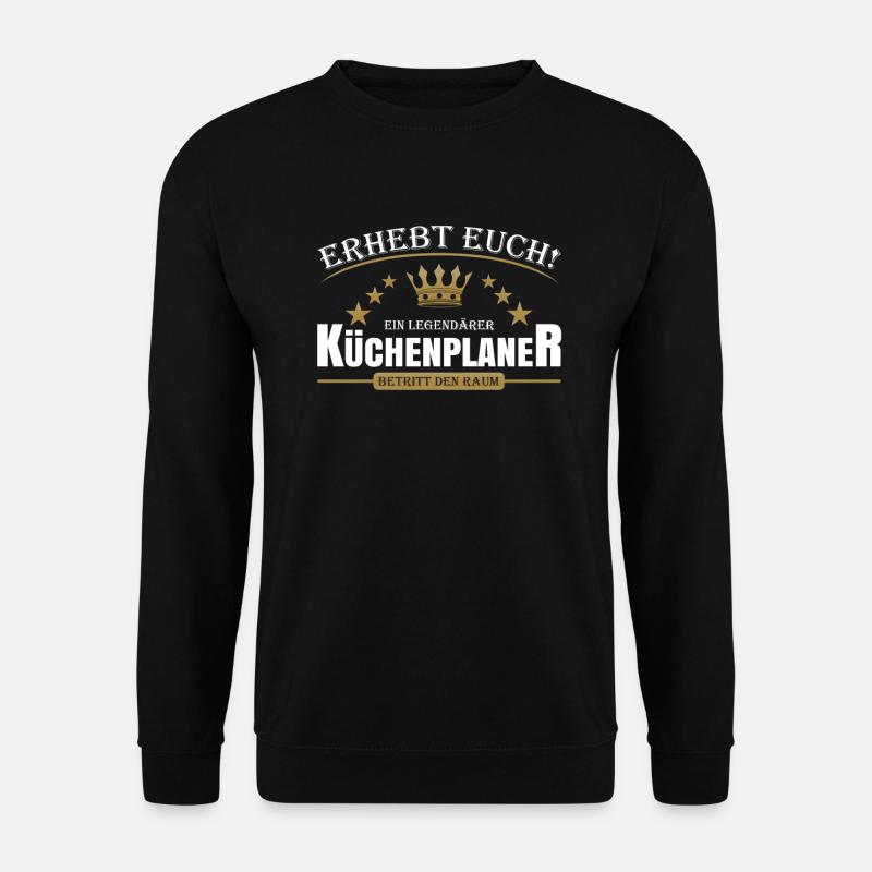 Küchenplaner - Unisex Pullover - Schwarz