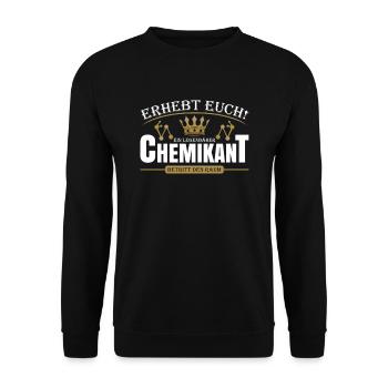 Chemikant - Unisex Pullover - Schwarz - Vorne - Alina (178cm) & Michal (187cm)