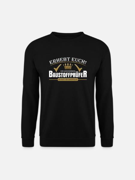 Baustoffprüfer - Unisex Pullover - Schwarz