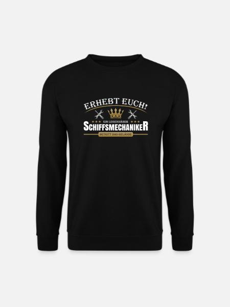 Schiffsmechaniker - Unisex Pullover - Schwarz