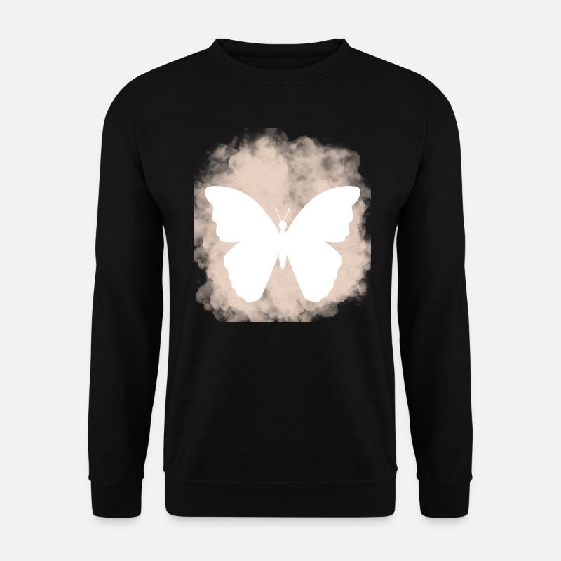 Schmetterlinge Muster - Unisex Pullover - Schwarz