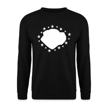 Bullmastiff - Unisex Pullover - Schwarz - Vorne - Alina (178cm) & Michal (187cm)