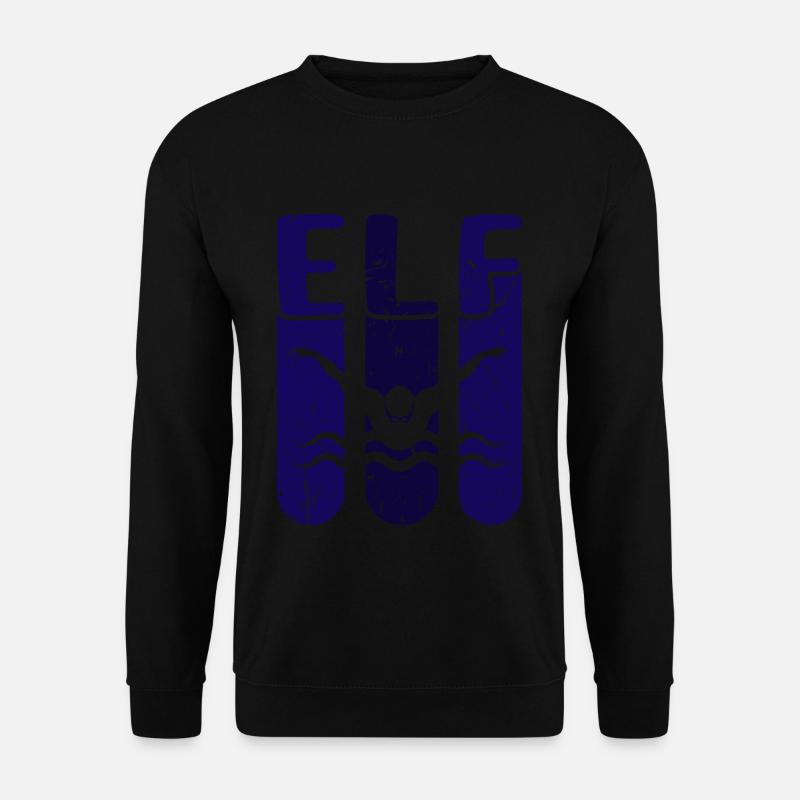 Schwimmer 11 Jahre Alt Fünf Schwimmen - Unisex Pullover - Schwarz