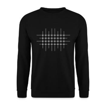 Optische Täuschung - Unisex Pullover - Schwarz - Vorne - Alina (178cm) & Michal (187cm)