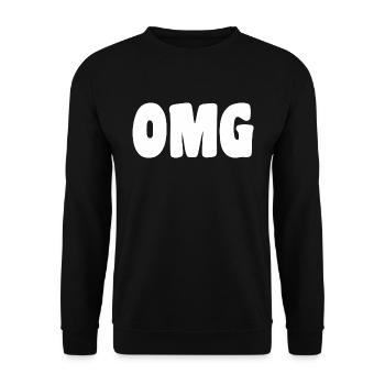 OMG - Unisex Pullover - Schwarz - Vorne - Alina (178cm) & Michal (187cm)