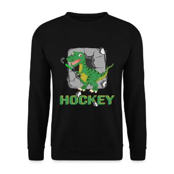 tendance hockey hockey sur gazon hockey sur gazon hockey sur gazon - Sweat-shirt Unisexe - noir - Devant - Alina (178cm) & Michal (187cm)