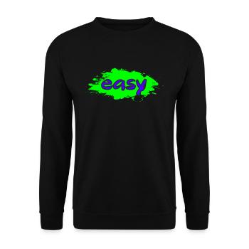 easy - Unisex Pullover - Schwarz - Vorne - Alina (178cm) & Michal (187cm)