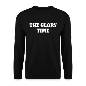 The glory time - Unisex Sweatshirt - black - Front - Alina (178cm) & Michal (187cm)