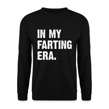In My Farting Era - Unisex Pullover - Schwarz - Vorne - Alina (178cm) & Michal (187cm)