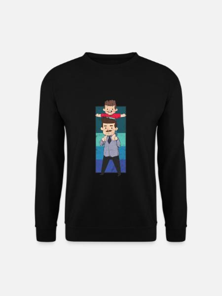Père Fils Fête Des Pères Dire T-shirt - Sweat-shirt Unisexe - noir