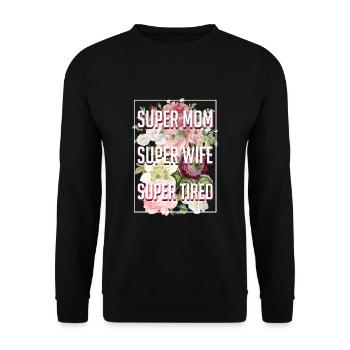 Kinder Muttertag Tshirt Geschenk Mutter Mami - Unisex Pullover - Schwarz - Vorne - Alina (178cm) & Michal (187cm)