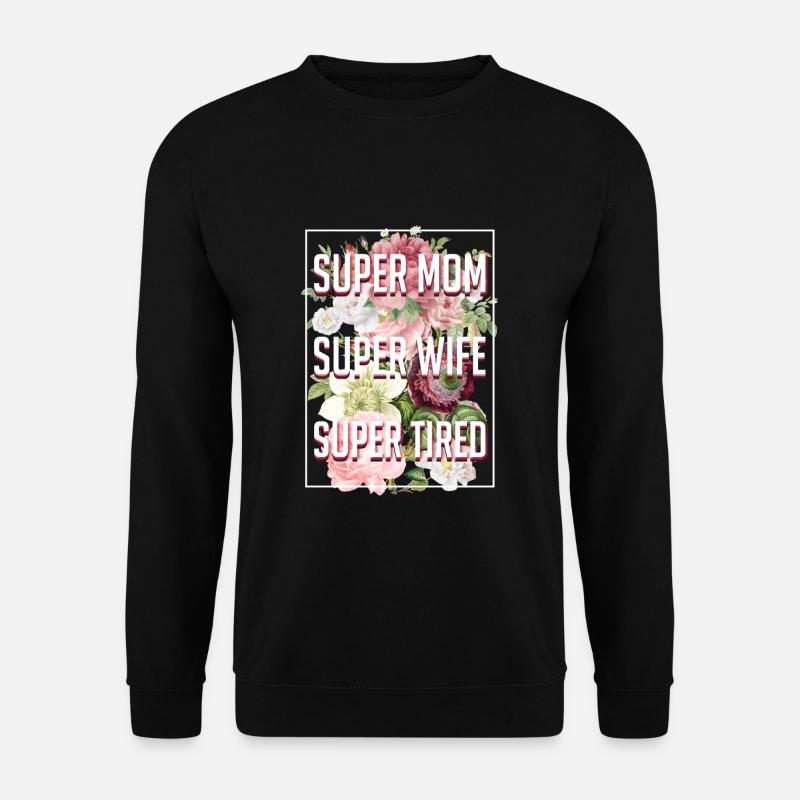 Kinder Muttertag Tshirt Geschenk Mutter Mami - Unisex Pullover - Schwarz