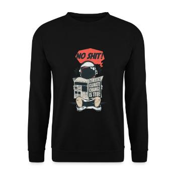 Climate Change Global Warming Friday Future Gift - Unisex Sweatshirt - black - Front - Alina (178cm) & Michal (187cm)