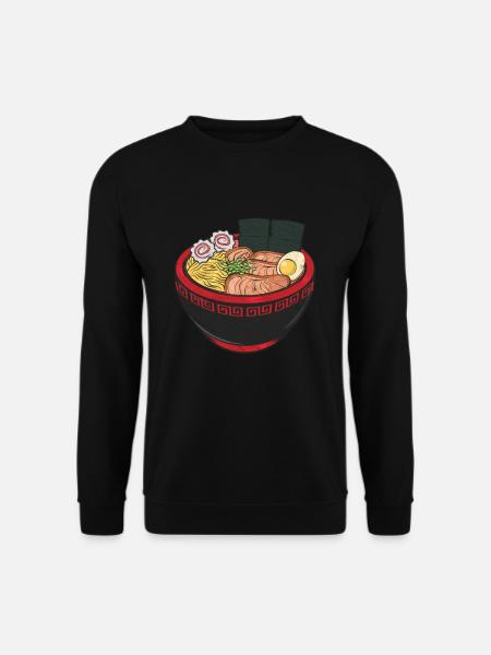 Ramen Kawaii Instant Noodle Soup Anime - Unisex Pullover - Schwarz