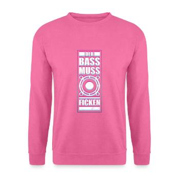 Techno ACID Psytrance Der Bass Fickt - Unisex Pullover - Pink - Vorne