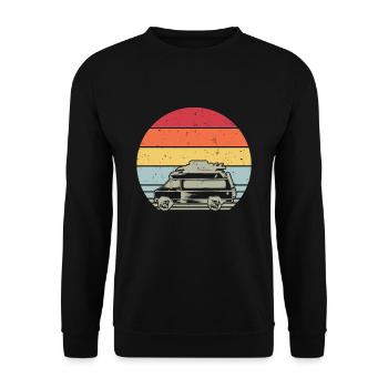 Camping-car Tshirt Hommes - Sweat-shirt Unisexe - noir - Devant - Alina (178cm) & Michal (187cm)