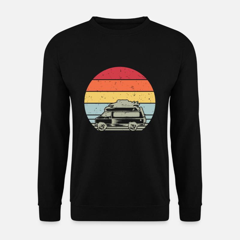 Motorhome Tshirt Men - Unisex Sweatshirt - black
