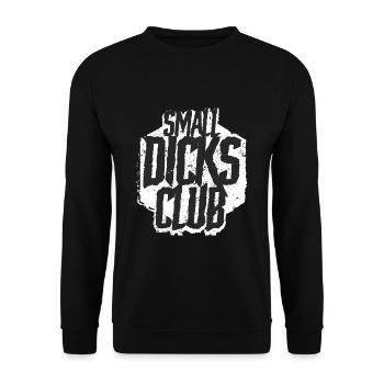 JGA Shirt Team Groom Small Dicks Club - Unisex Sweatshirt - black - Front - Alina (178cm) & Michal (187cm)