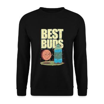 Ectasy MDMA water - Unisex Sweatshirt - black - Front - Alina (178cm) & Michal (187cm)