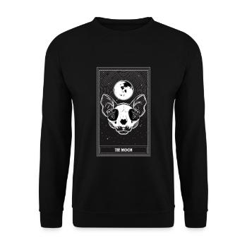 The Moon - Unisex Sweatshirt - black - Front - Alina (178cm) & Michal (187cm)