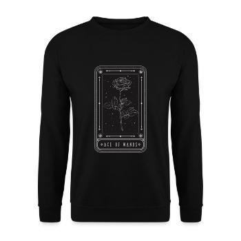 Ace Of Wands - Unisex Sweatshirt - black - Front - Alina (178cm) & Michal (187cm)