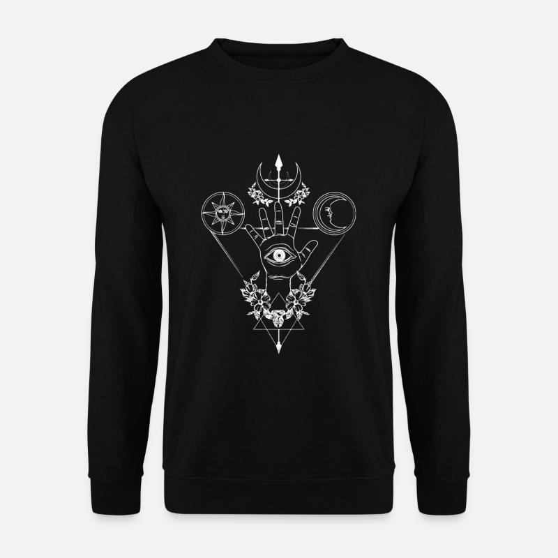 Tarot Sonne Mond Kartenlesen - Unisex Pullover - Schwarz