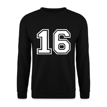16 - Unisex Sweatshirt - black - Front - Alina (178cm) & Michal (187cm)