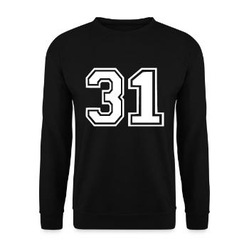 31 - Unisex Sweatshirt - black - Front - Alina (178cm) & Michal (187cm)