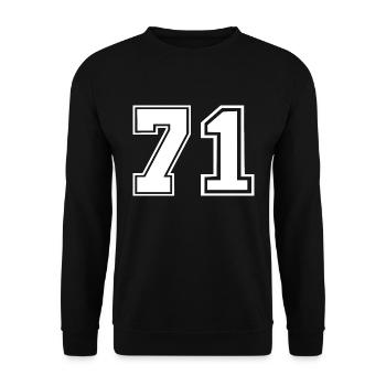 71 - Unisex Pullover - Schwarz - Vorne - Alina (178cm) & Michal (187cm)