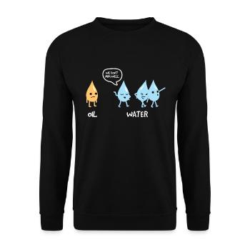 Chemie Wir Passen Nicht Zusammen - Unisex Pullover - Schwarz - Vorne - Alina (178cm) & Michal (187cm)