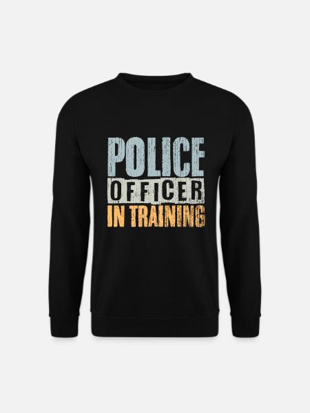 Un policier d’époque en formation pour un avenir - Sweat-shirt Unisexe - noir