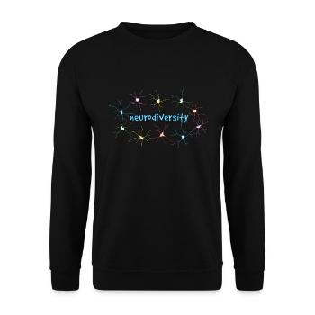 Neurodiversity - Unisex Sweatshirt - black - Front - Alina (178cm) & Michal (187cm)