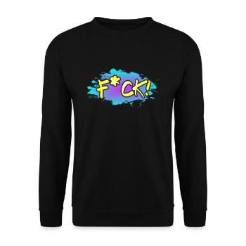 Fuck/F*ck - Unisex Pullover - Schwarz - Vorne - Alina (178cm) & Michal (187cm)