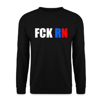 Fck rn - Sweat-shirt Unisexe - noir - Devant - Alina (178cm) & Michal (187cm)