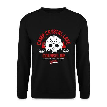 Conseiller du Camp Crystal Lake - Sweat-shirt Unisexe - noir - Devant - Alina (178cm) & Michal (187cm)
