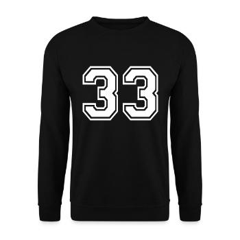 33 - Unisex Sweatshirt - black - Front - Alina (178cm) & Michal (187cm)