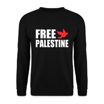 Free palestine - Sweat-shirt Unisexe - noir - Devant - Alina (178cm) & Michal (187cm)