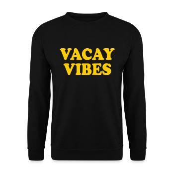 Vacay vibes - Sweat-shirt Unisexe - noir - Devant - Alina (178cm) & Michal (187cm)