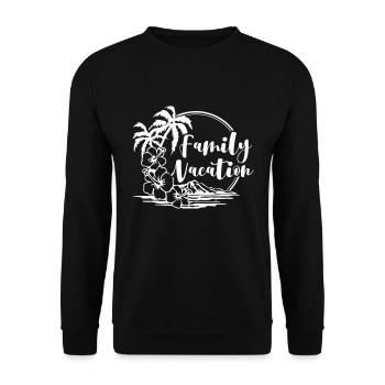 Family Vacation - Unisex Pullover - Schwarz - Vorne - Alina (178cm) & Michal (187cm)