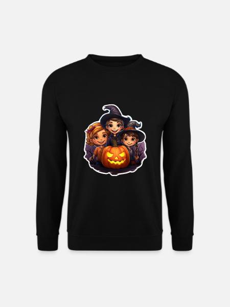Children on Halloween - Unisex Sweatshirt - black