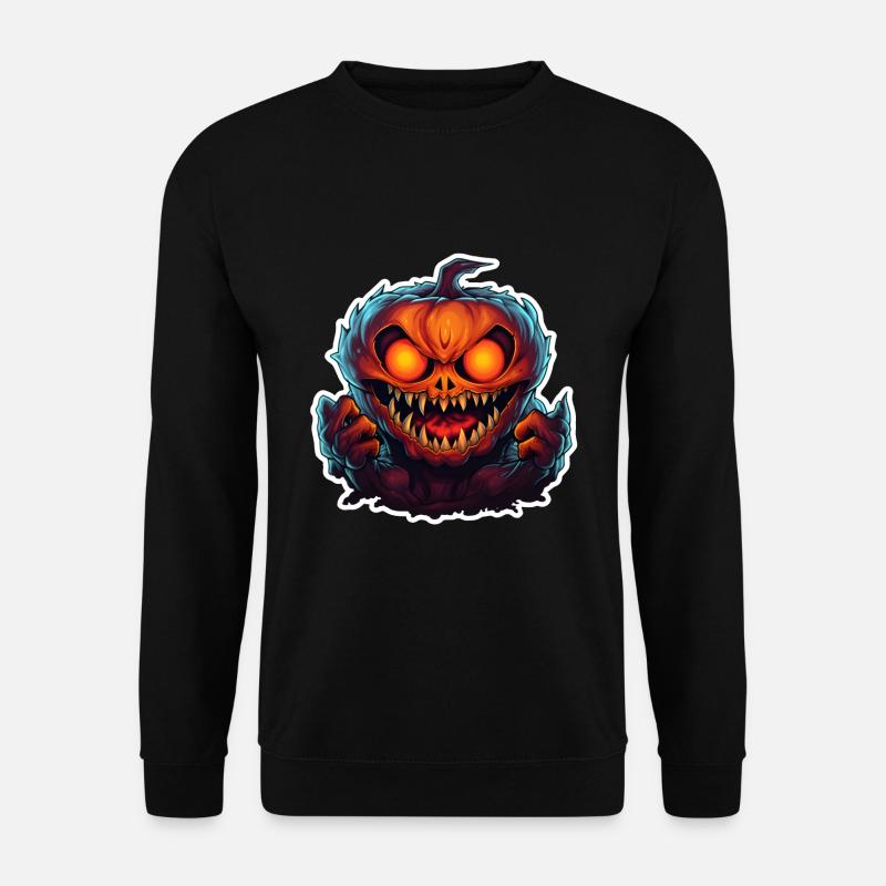 Halloween Kürbis - Unisex Pullover - Schwarz